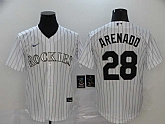 Rockies 28 Nolan Arenado White 2020 Nike Cool Base Jersey,baseball caps,new era cap wholesale,wholesale hats